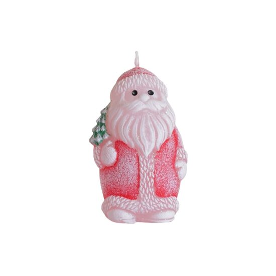 BARTEK svece "Xmas" 7.5cm, +/-3h, sarkans salavecītis